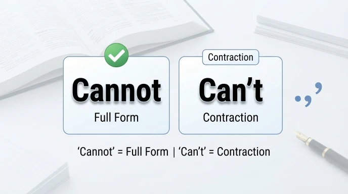 Cannot or Can't