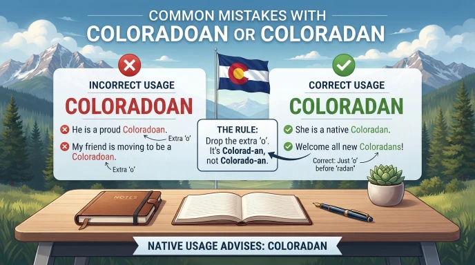 Common Mistakes with Coloradoan or Coloradan