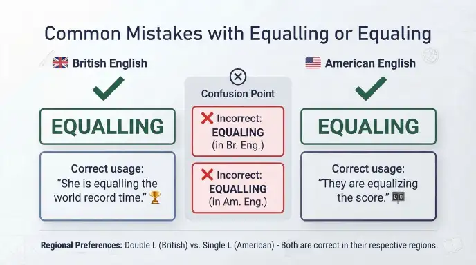 Common Mistakes with Equalling or Equaling