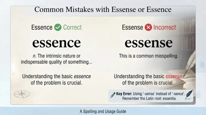 Common Mistakes with Essense or Essence