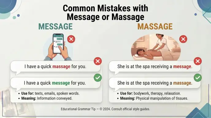 Common Mistakes with Message or Massage
