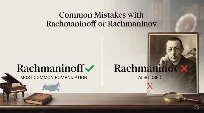Common Mistakes with Rachmaninoff or Rachmaninov