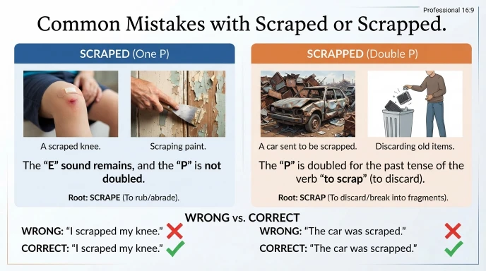 Common Mistakes with Scraped or Scrapped