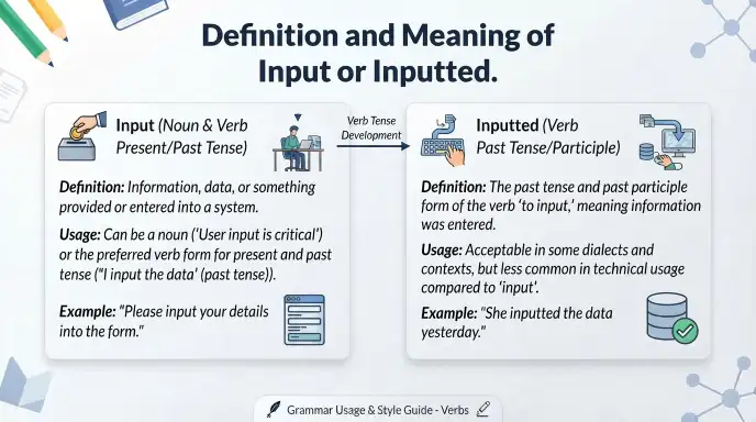 Definition and Meaning of Input or Inputted
