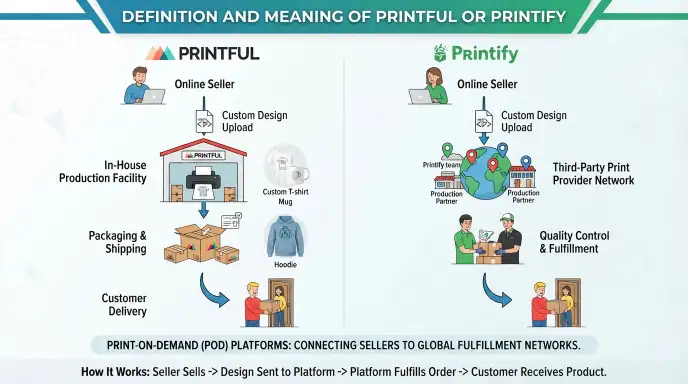 Definition and Meaning of Printful or Printify