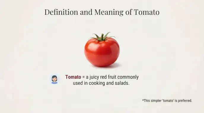 Definition and Meaning of Tomato or Tomato