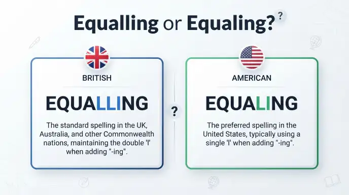 equalling or equaling