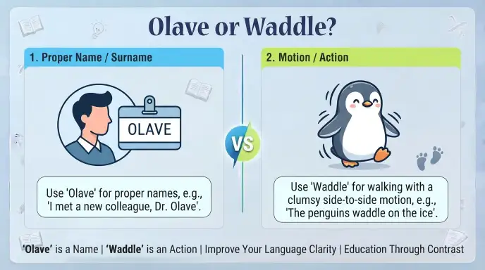 olave or waddle