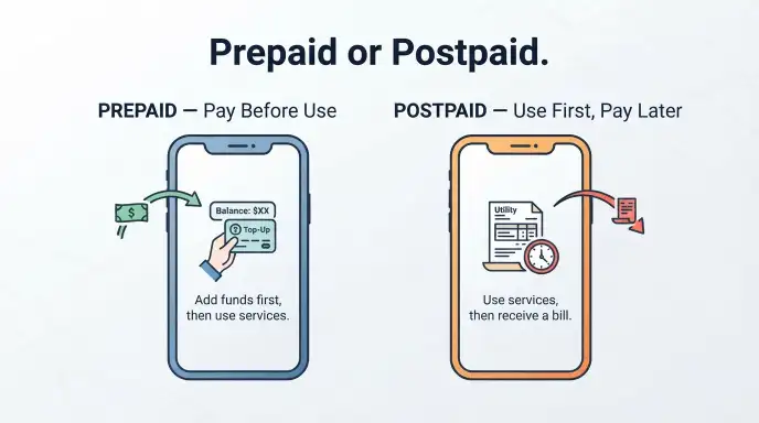 prepaid or postpaid