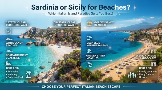 Sardinia or Sicily for Beaches