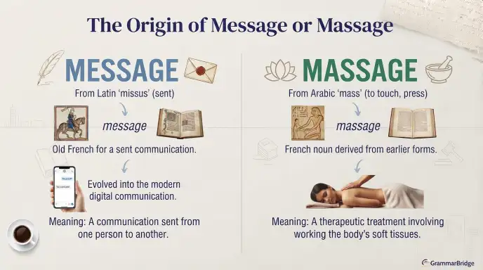 The Origin of Message or Massage