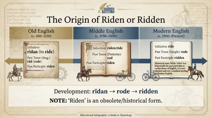 The Origin of Riden or Ridden