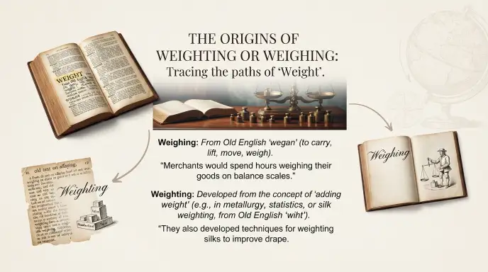 The Origin of Weighting or Weighing