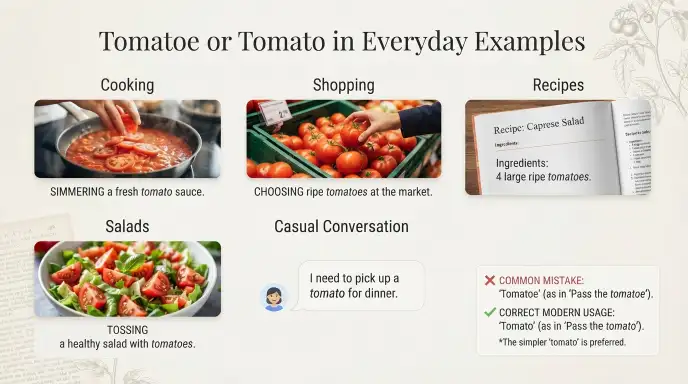 Tomatoe or Tomato in Everyday Examples