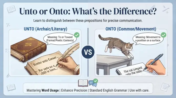 Unto or Onto