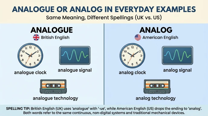 Analogue or Analog in Everyday Examples