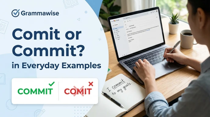 Comit or Commit in Everyday Examples