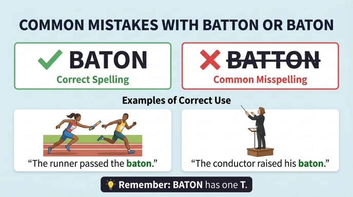 Common Mistakes with Batton or Baton