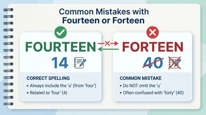 Common Mistakes with Fourteen or Fourteen