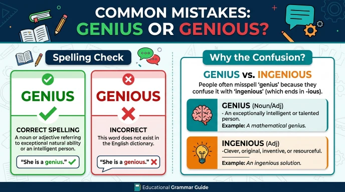 Common Mistakes with Genious or Genius
