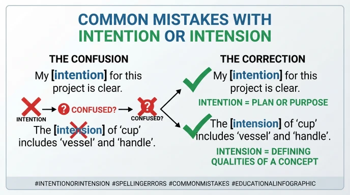 Common Mistakes with Intention or Intension