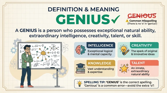 Definition and Meaning of Genius or Genius