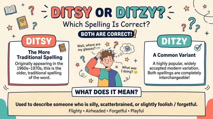 ditsy or ditzy