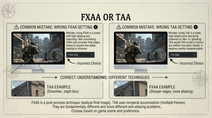 fxaa or taa