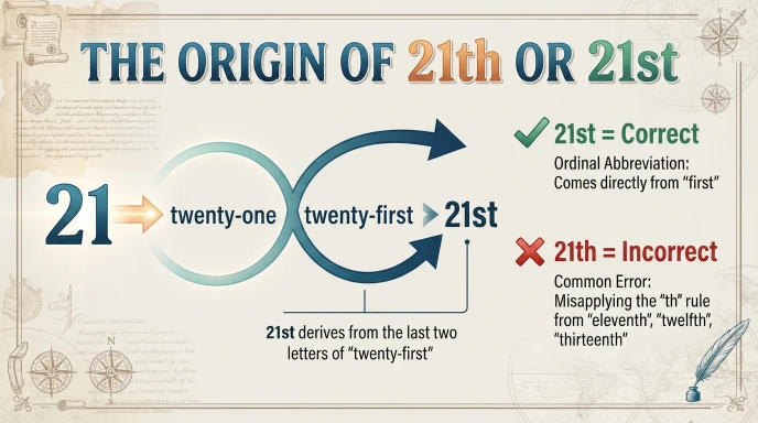 The Origin of 21th or 21st