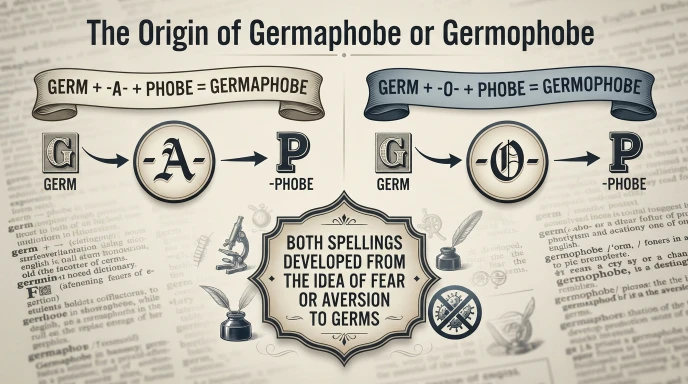 The Origin of Germaphobe or Germophobe