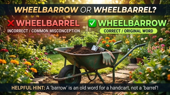 wheelbarrel or wheelbarrow